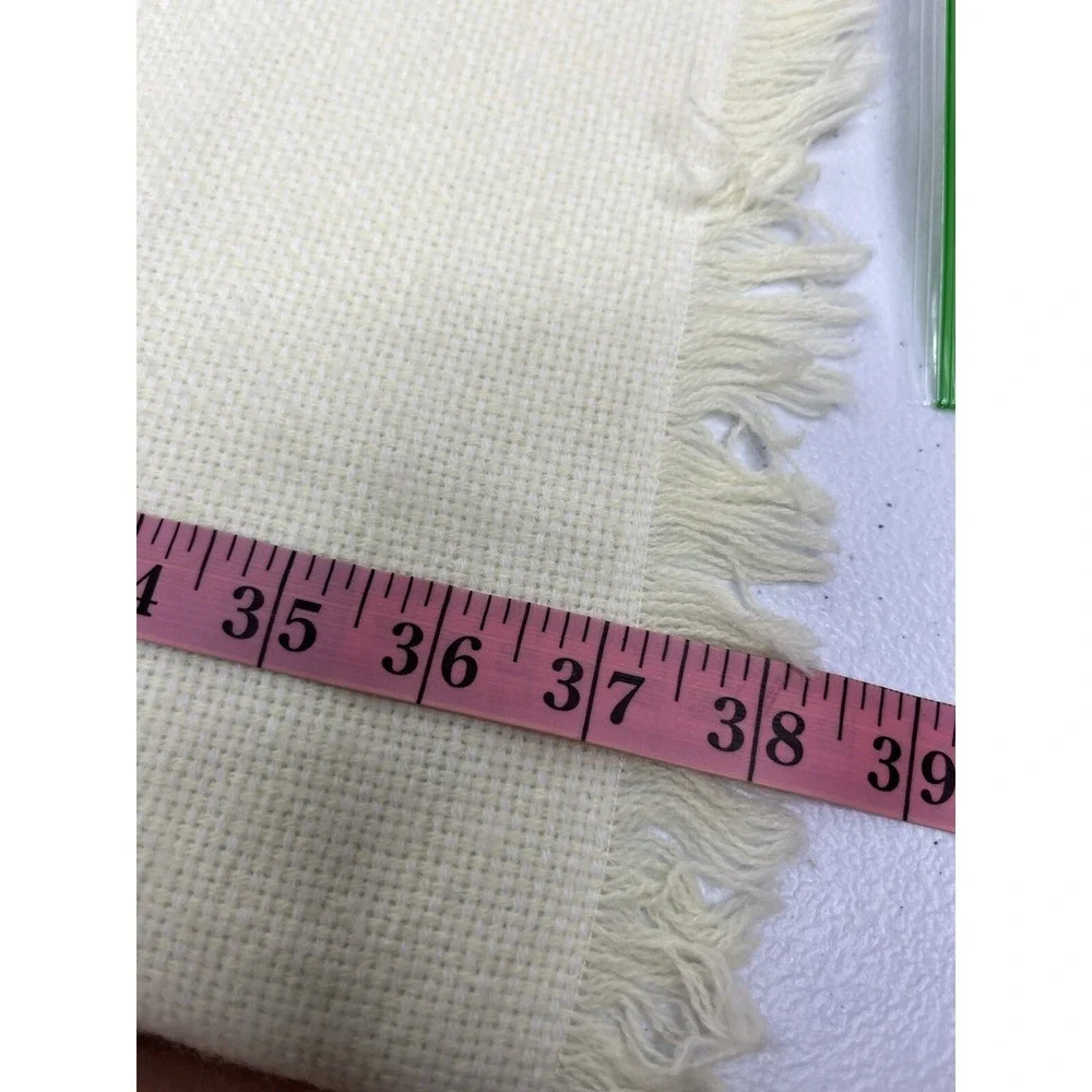 Vtg Churchill Handwoven‎ Baby Blanket All Orlon Acrylic Yellow White